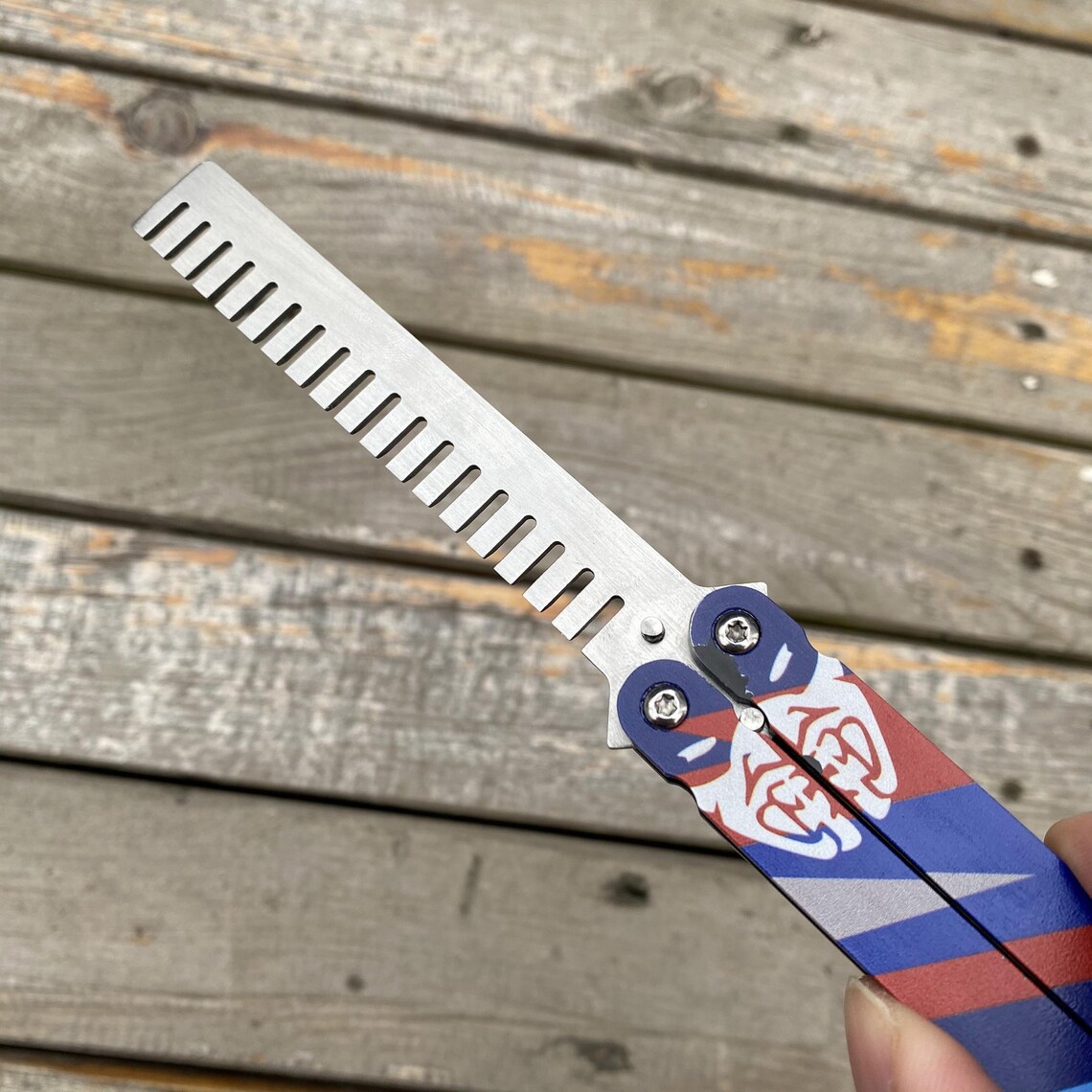 Yoru Knife Yoru Comb Stainless Steel Butterfly Trainer Etsy Canada