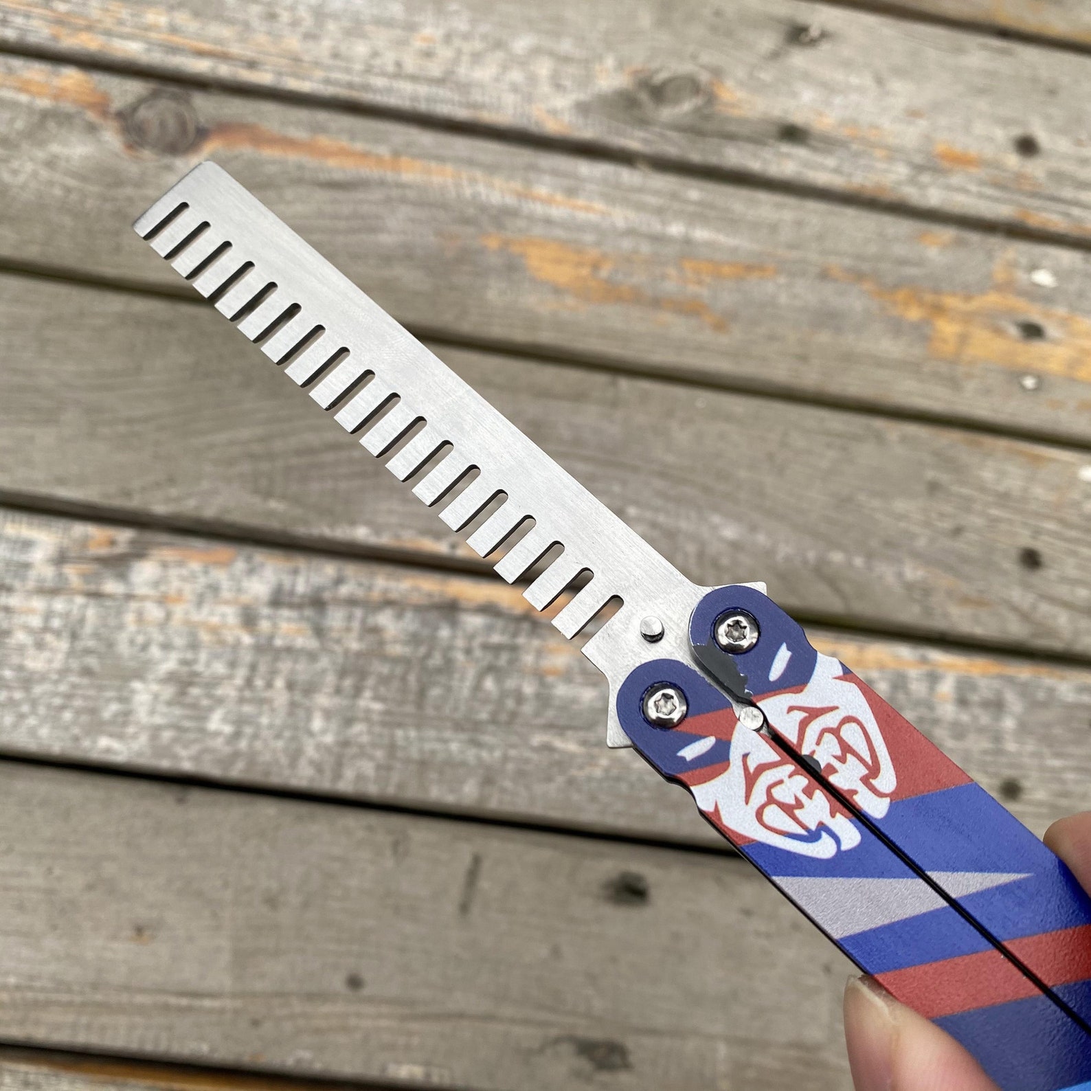 Yoru Knife Yoru Comb Stainless Steel Butterfly Trainer Etsy Australia