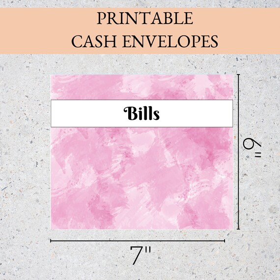 Printable Cash Envelopes Instant Download Cash Envelopes and Etsy