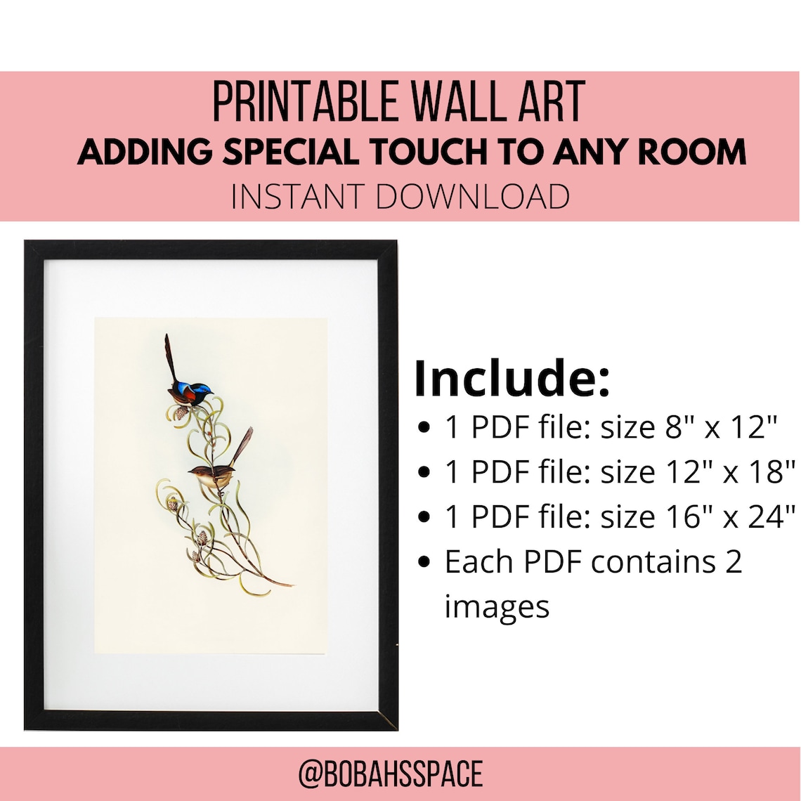 Printable Wall Art Set Instant Download Wall Decoration - Etsy
