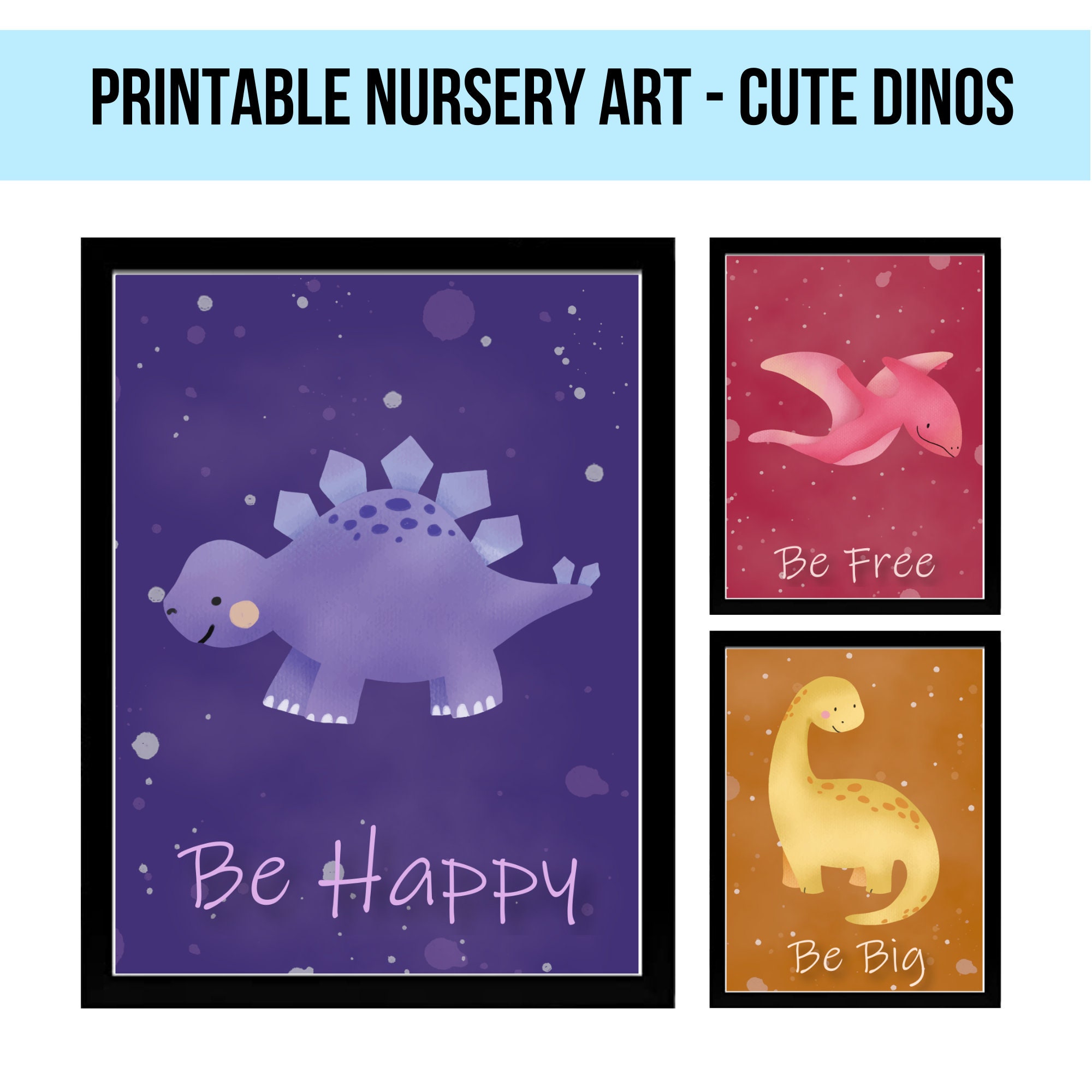 Printable Nursery Art Set Instant Download Wall Art for Baby - Etsy