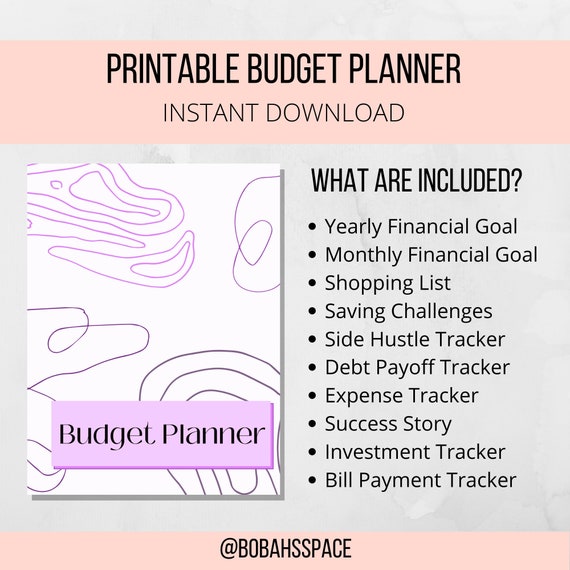 Printable Budget Planner Instant Download Budget Planner - Etsy