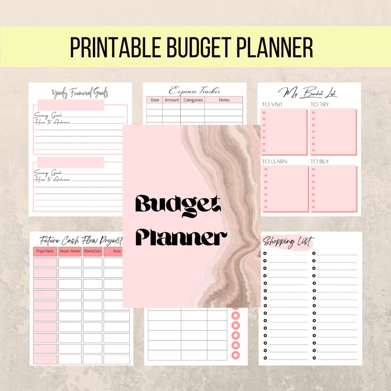 Printable Budget Planner Instant Download Budget Planner Etsy