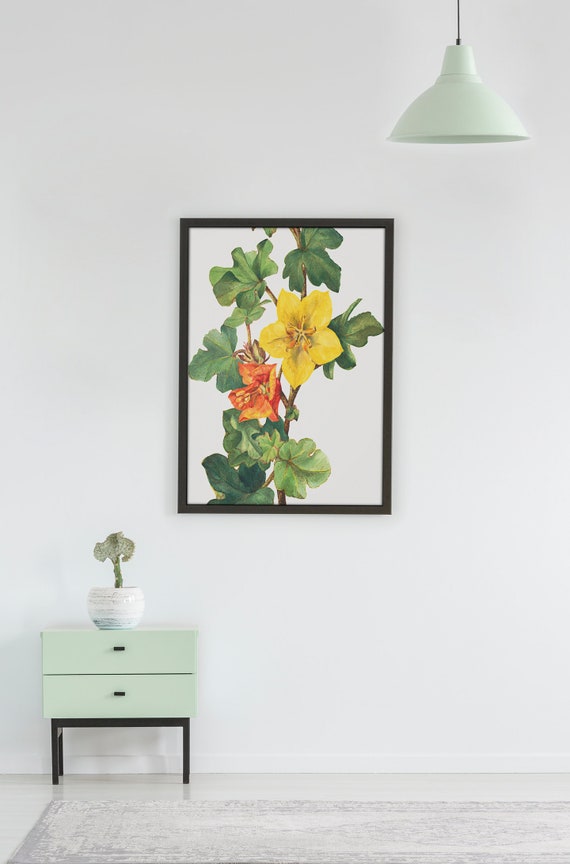 Printable Floral Art Print Instant Download Wall Art | Etsy