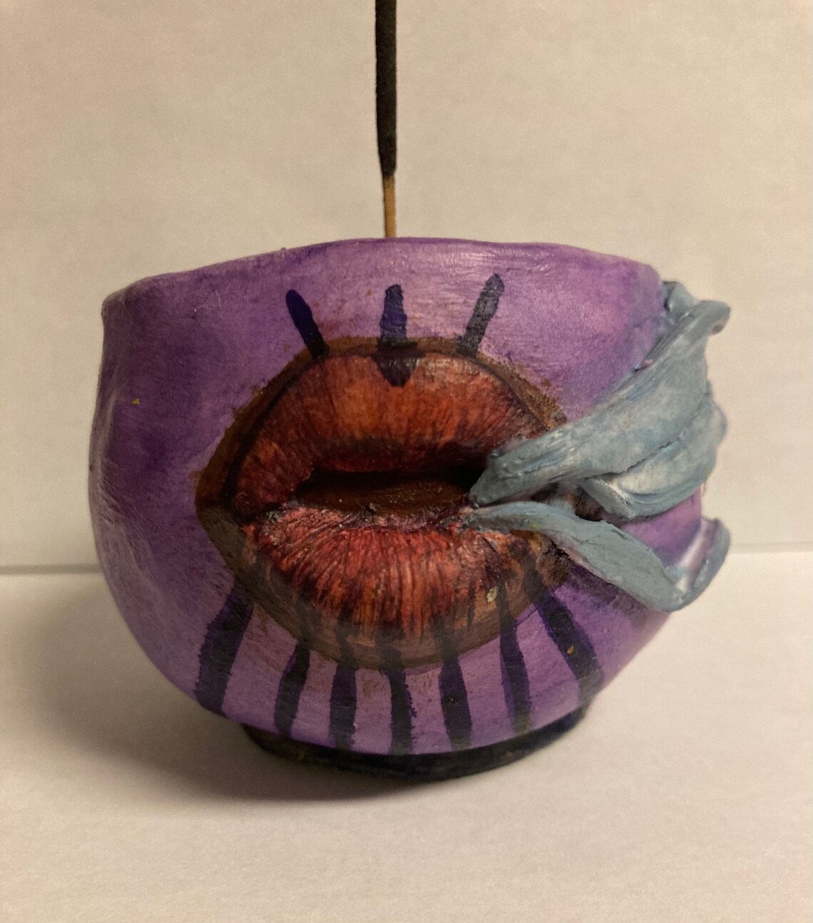 Lips And Smoke Stick Incense Holder Etsy