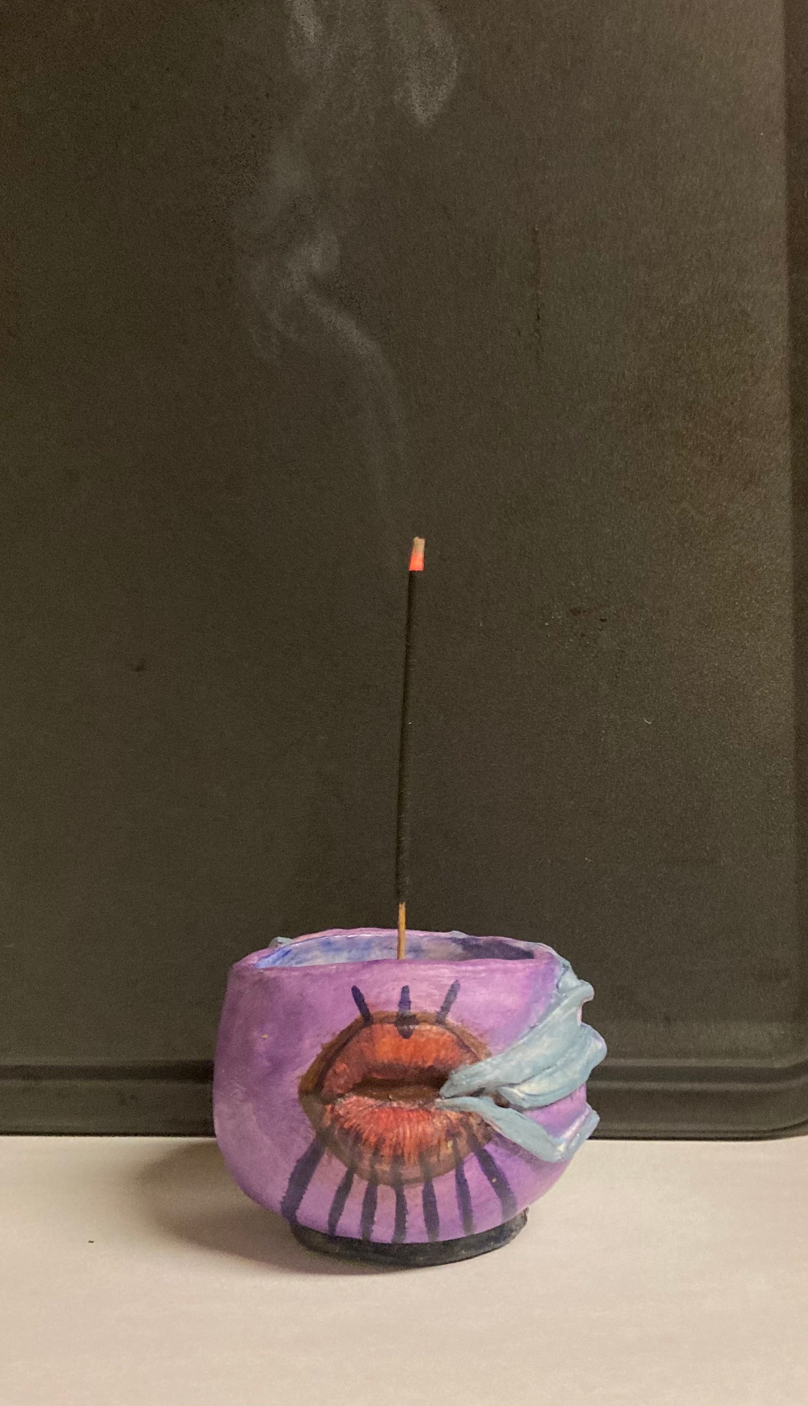 Lips And Smoke Stick Incense Holder Etsy