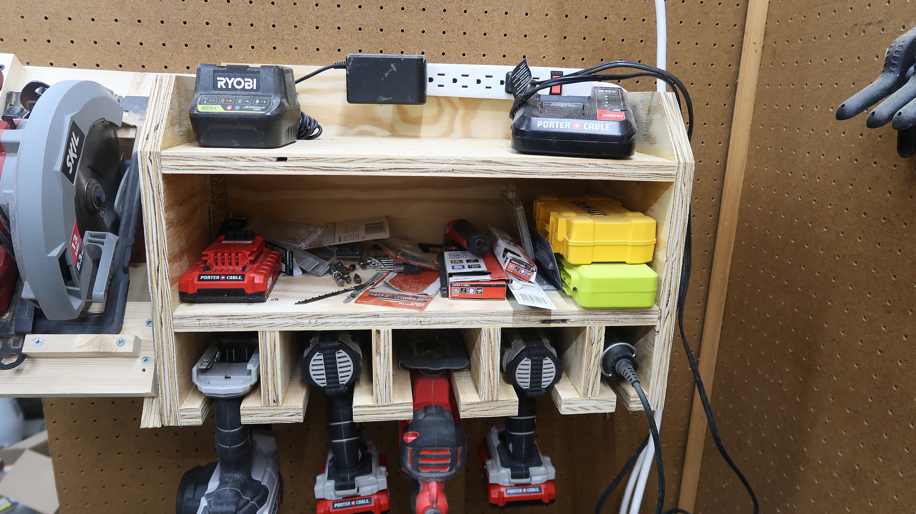 Drill Storage and Charging Station Plans Etsy