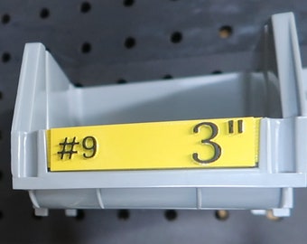 Harbor Freight Gray Hardware Bin Labels (3D Printer STL Files)