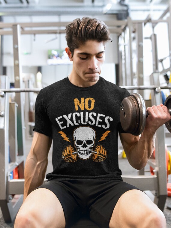 No excuses deals workout shirt