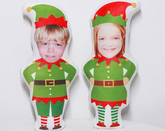 My Face Pillow Custom Personalized Photo Pillow Gift Christmas Elf Christmas Angel Costume Throw Pillow MiniMe Costumes Dolls and Toys