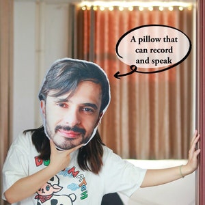 Recording pillow  Recording doll Custom Face Pillow Head pillow Pet pillow lady&#39;s pillow Christmas Gift Fathers Day Gift Sound Recording