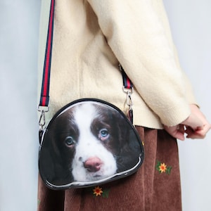 Custom Pet Shape Tote Bag - Personalized Dog Photo Crossbody Bag, Unique Cat Memorial Gift, Anime & Portrait Custom Tote, Picture canvas bag