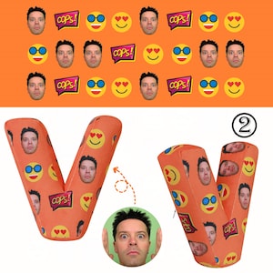 Almohada con letras del alfabeto personalizadas, cojín con imagen personalizada, cojín con iniciales, almohadas con nombres personalizados, almohadas con letras con foto, nombre de bebé para guardería