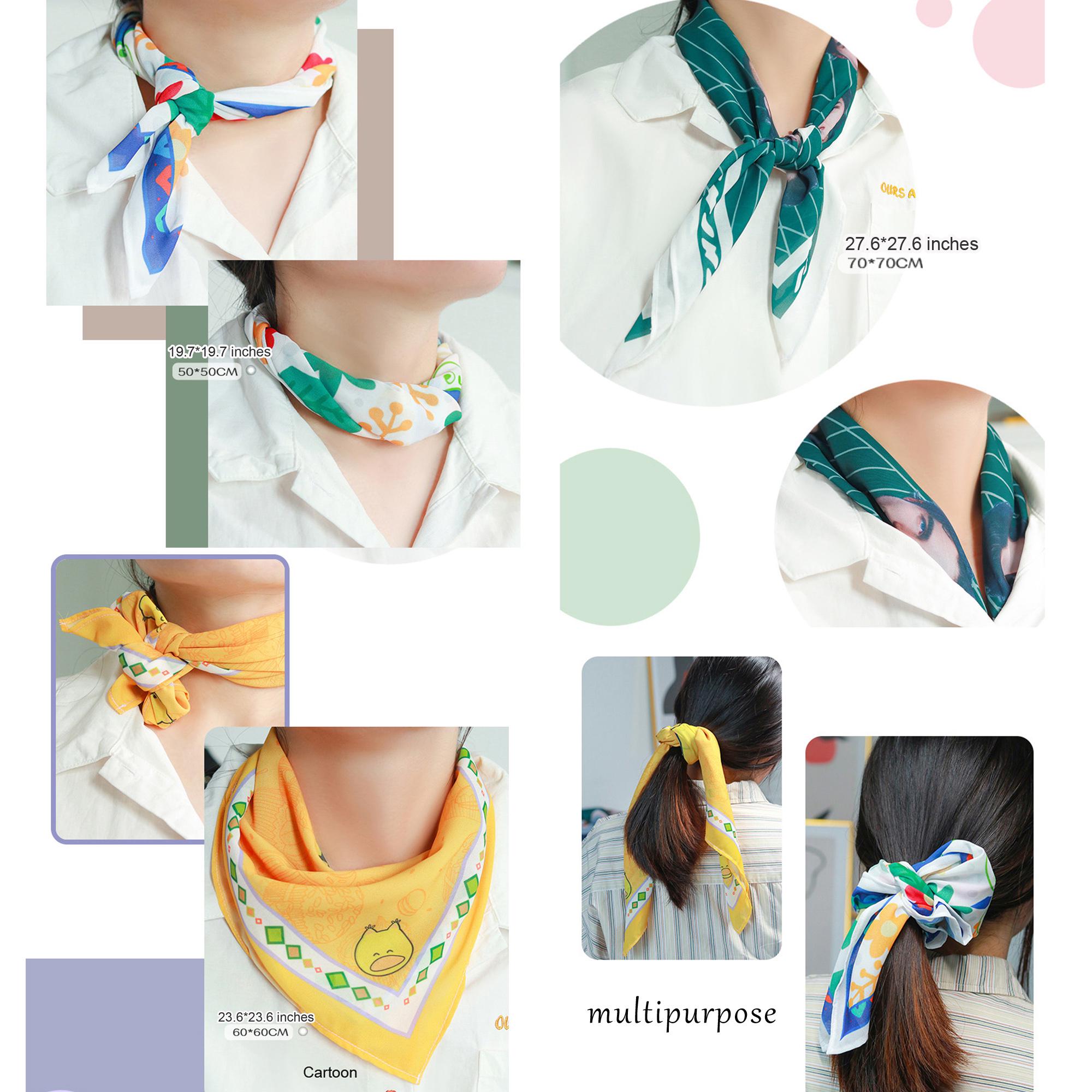 Personalized Photo Chiffon Scarf - Custom Portrait Shawls with Your Design, Bulk Orders for Corporate Logos & Art Prints - Scarf for Events