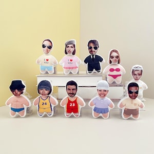 Custom bobble head:  Personalized action figure, Car figurine with your facial image