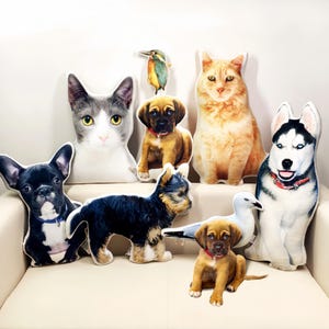Personnalisation de photo Coussin pour chien à faire soi-même pour animaux de compagnie Jouets en peluche pour animaux de compagnie