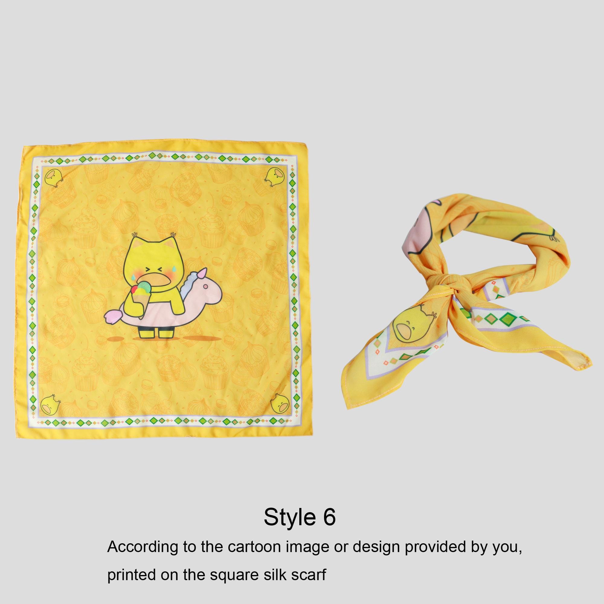 Personalized Photo Chiffon Scarf - Custom Portrait Shawls with Your Design, Bulk Orders for Corporate Logos & Art Prints - Scarf for Events