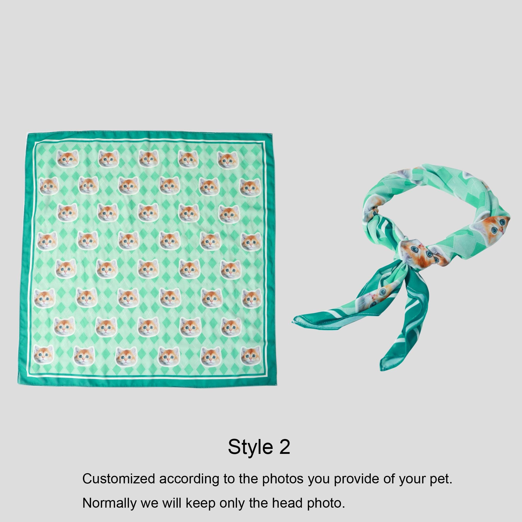 Personalized Photo Chiffon Scarf - Custom Portrait Shawls with Your Design, Bulk Orders for Corporate Logos & Art Prints - Scarf for Events
