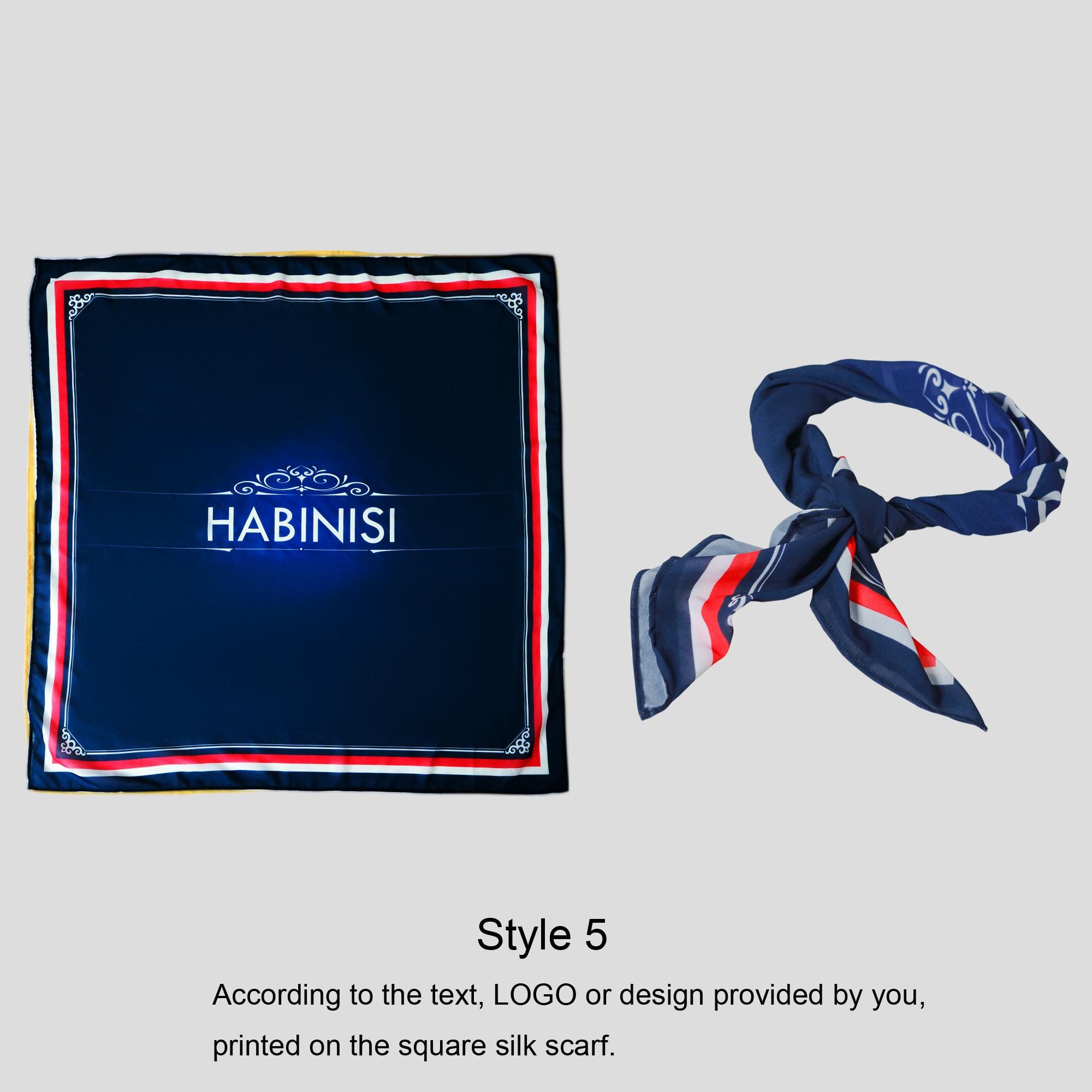 Personalized Photo Chiffon Scarf - Custom Portrait Shawls with Your Design, Bulk Orders for Corporate Logos & Art Prints - Scarf for Events