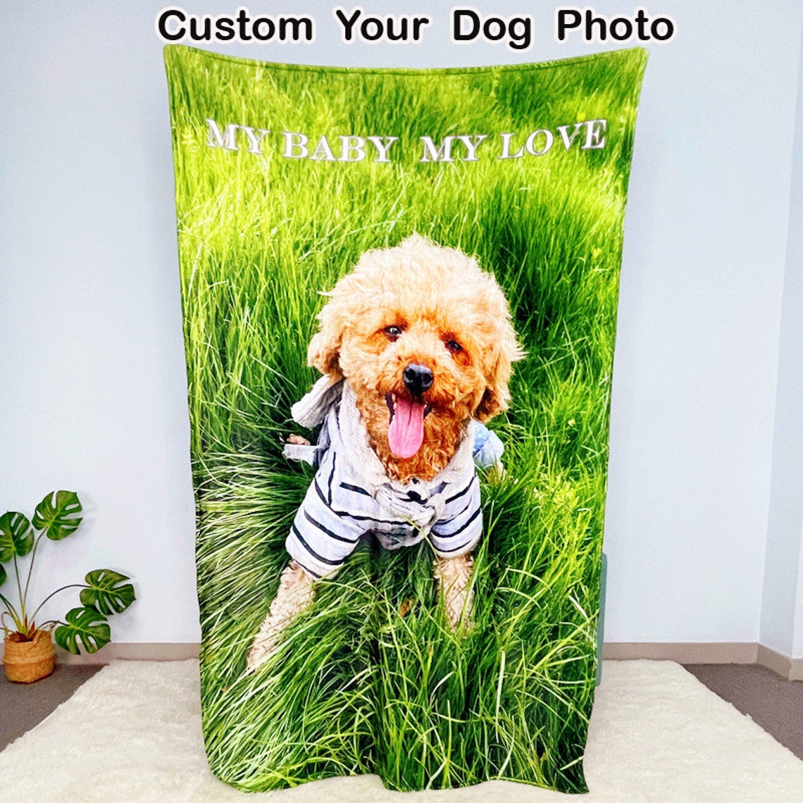 Personalized Photo Pet blanket Custom Pet Face blankets Cat Etsy