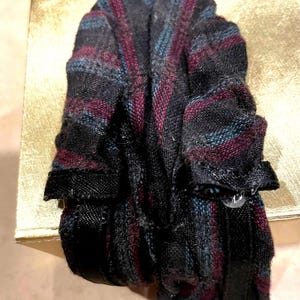 1/12 or 1” scale, This is a mans robe, shaped to lay on bed, or chair