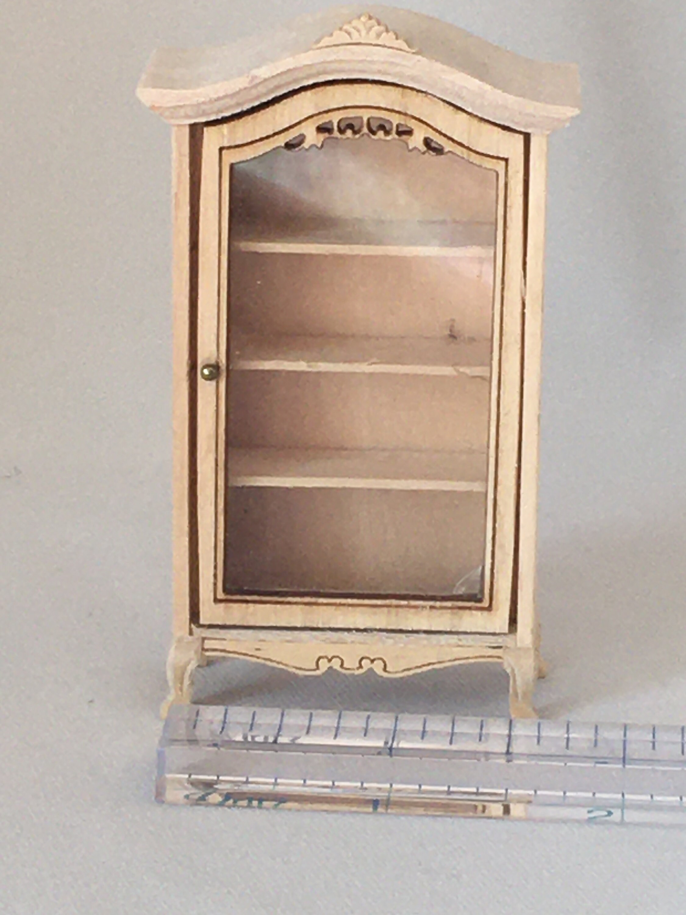 1/2 o 1/24 Gabinete de China madera sin terminar | Etsy