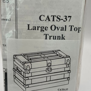 1” or 1/12” scale  Trunk Kit,  Large Oval Top Trunk kit.