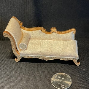 1:24 or 1/2” scale, Chaise Lounge,, unfinished wood,