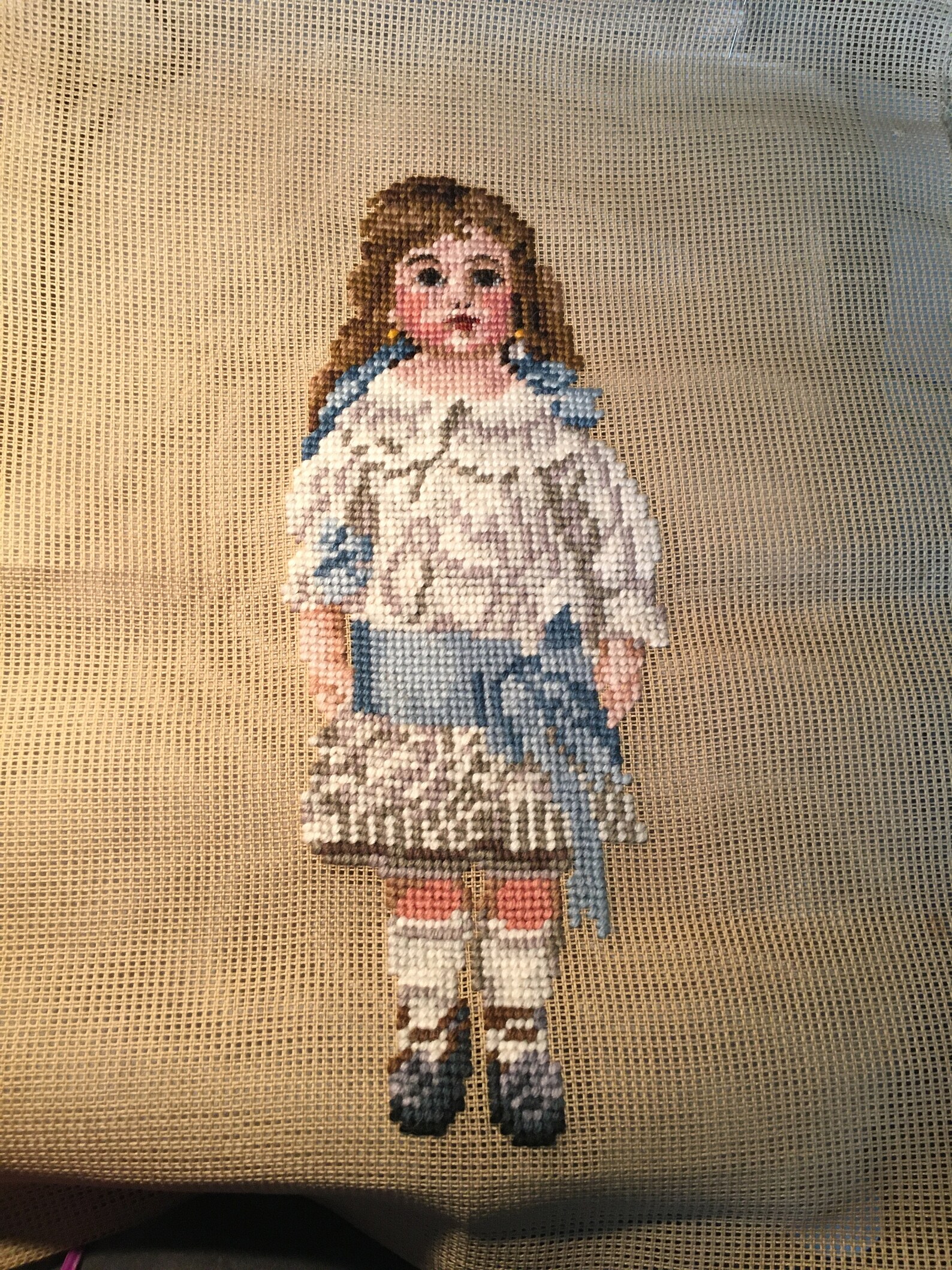 Needlepoint German Doll Etsy
