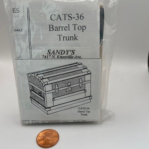 1” or 1/12” scale  Trunk Kit,  Barrel TopTrunk.