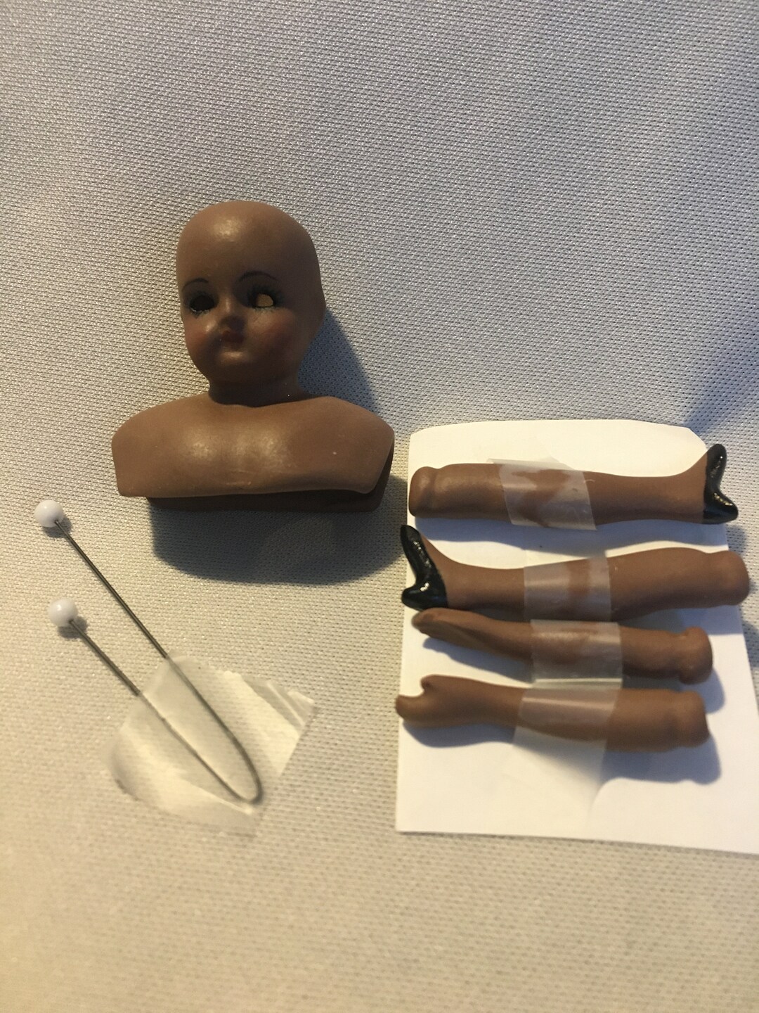 1 or 1/12 Glass Eye Doll Kit Bisque Porcelain Doll Etsy