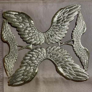 German Paper Gold Foil Wings, Vintage