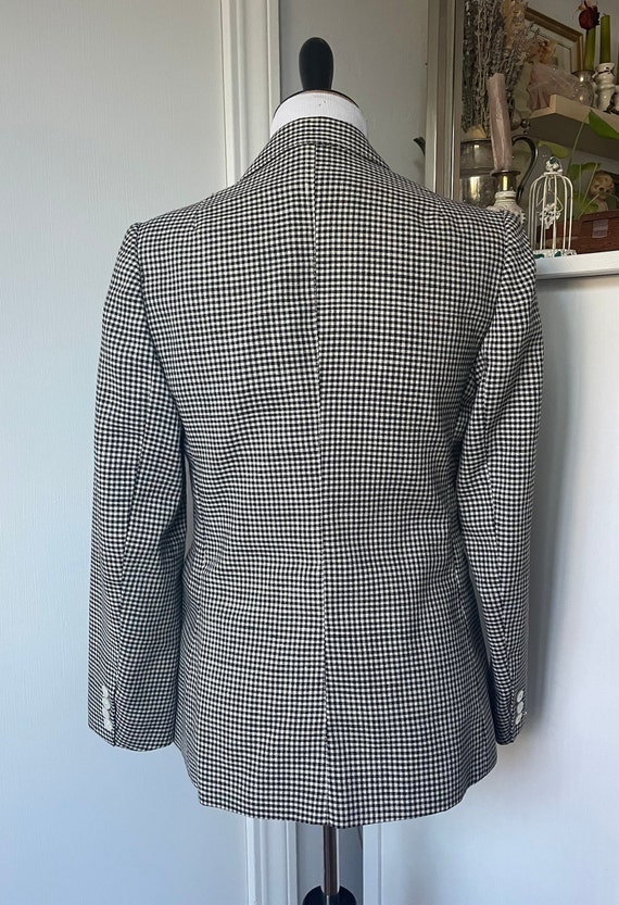 1970s Label Evan Picone Black & White Houndstooth… - image 3