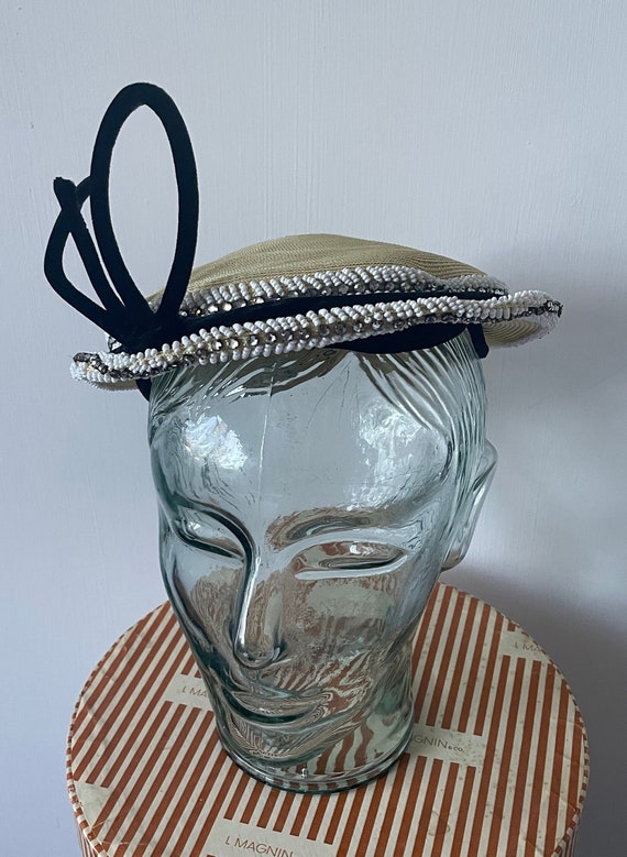 Vintage 1950s Wicker Hat