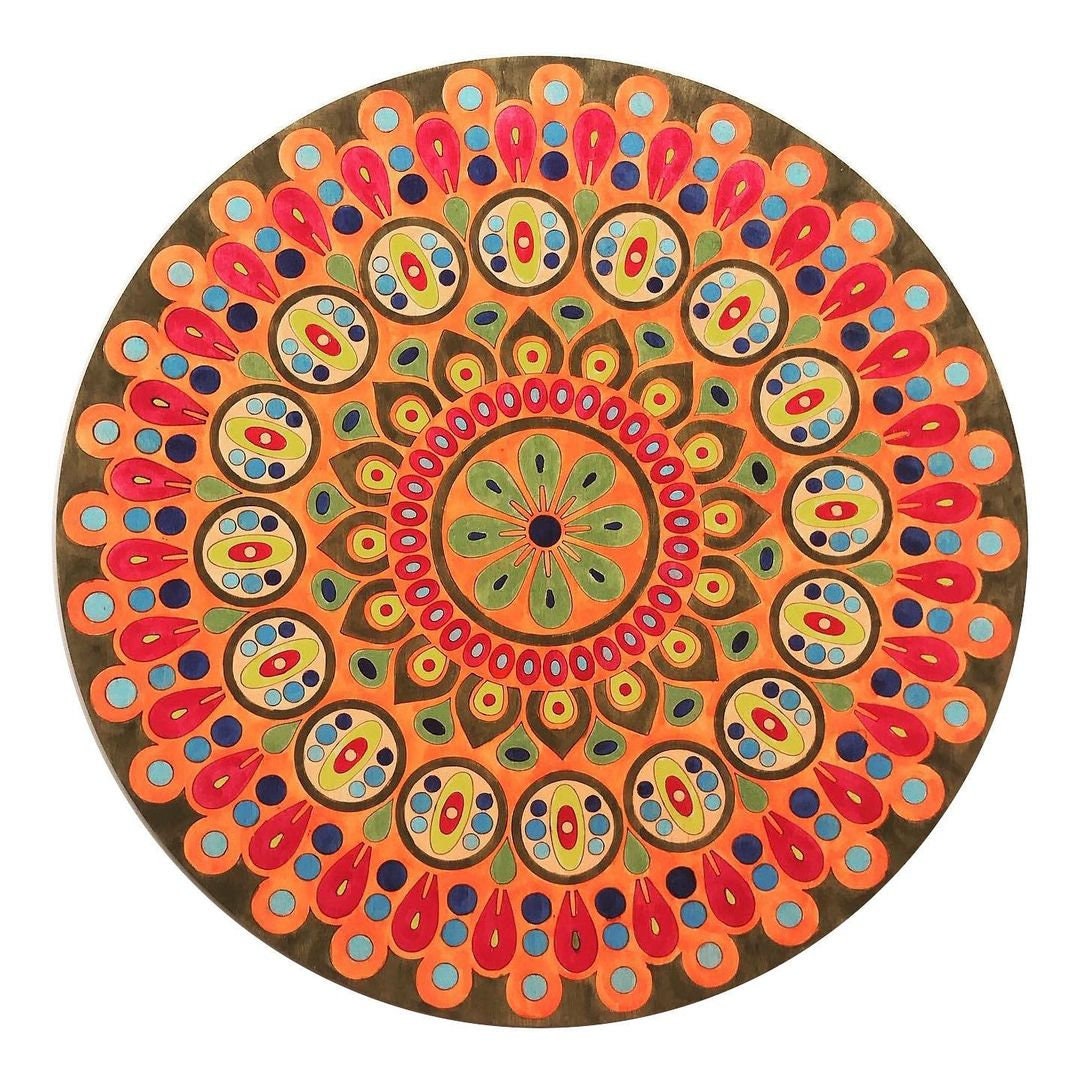 Wooden Mandala Painting Kit, Wooden Wall Decor Painting Kits for Adults
