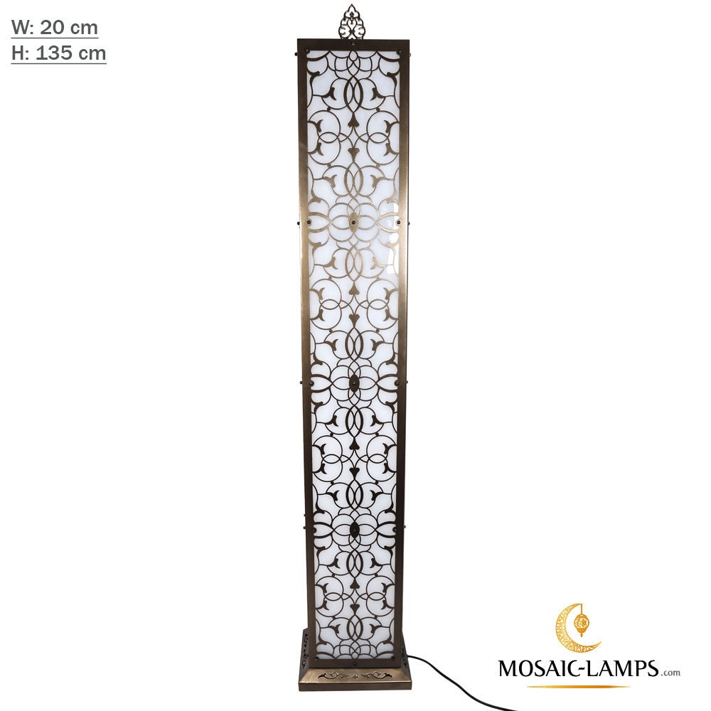 135 Cm Rectangle Ottoman Corner Lamp Authentic Moroccan Floor Etsy