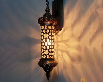 Appliques de plafond de chambre à coucher de salle de bains, lampes de mur soufflées, lampe de mur marocaine, lampe de mur de salle de bains, lumières en bronze antiques, lampes de mur de restaurant