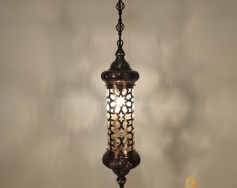 Lâmpadas pendentes de tubo de vidro soprado, lâmpadas suspensas otomanas, luminária pendente de corrente única, luminária pendente de banheiro, sala de estar, lâmpadas de restaurante