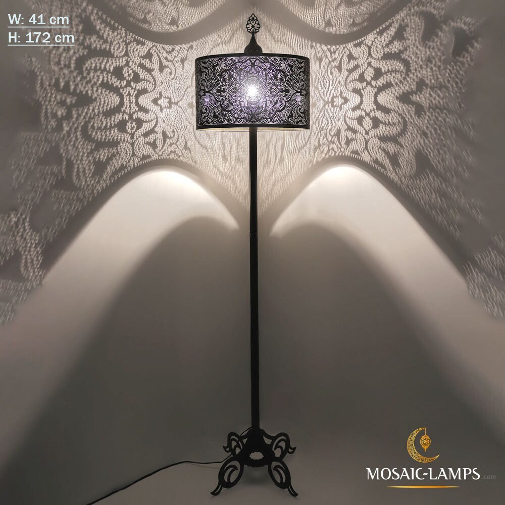 Large moroccan floor lamp best sale