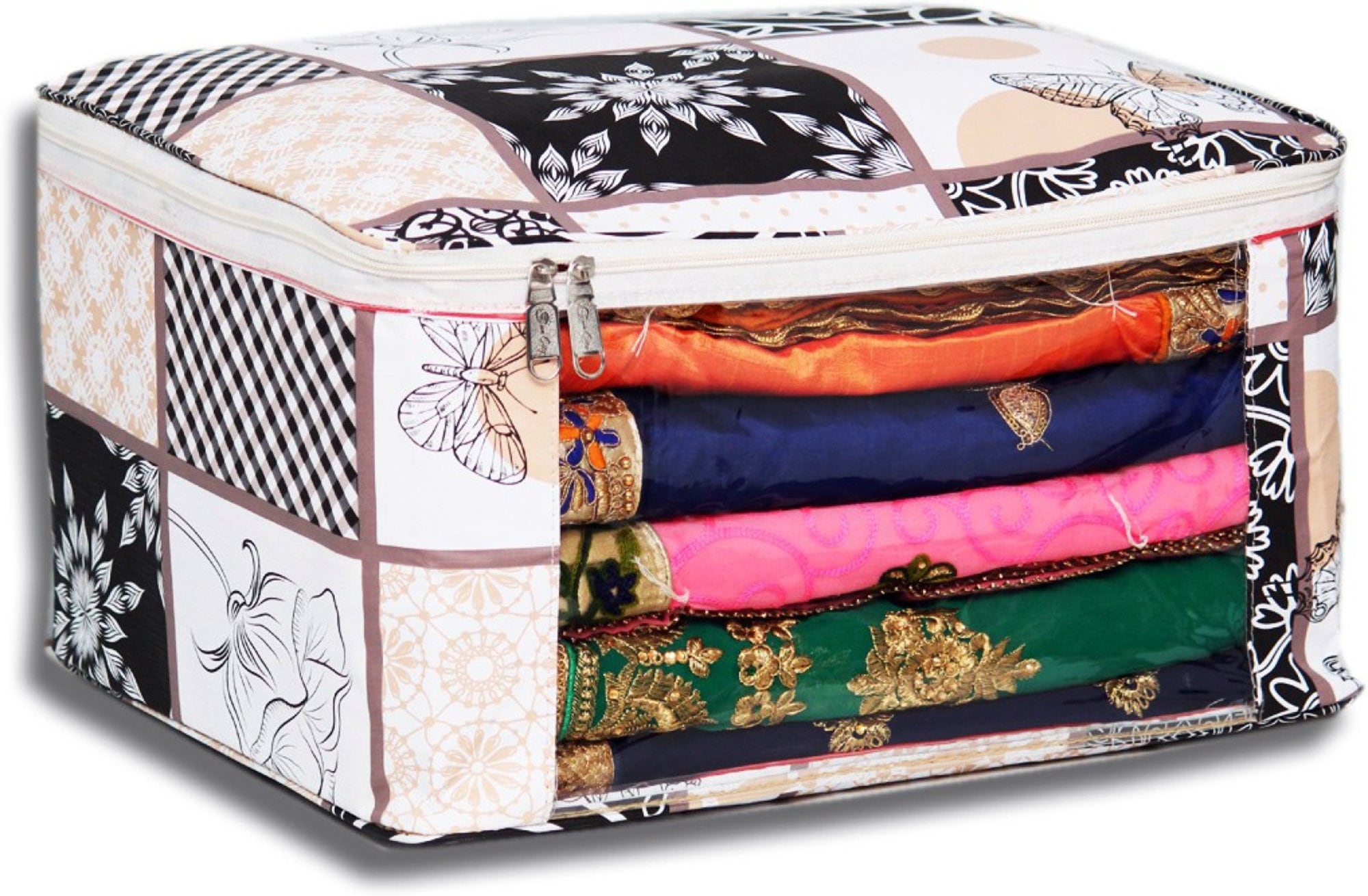 Designer Saree Organizer Bags Closet Storage Box Etsy UK