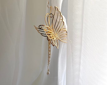 Gold Hair Claw Clip | Large Size Hair Claw | Alloy Hair Clip  display picture 2