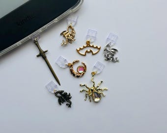 Bouchon anti-poussière pour Kindle Charm, joli accessoire USB-C, cadeau pour les amoureux des livres
