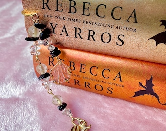 Fourth Wing Inspired Bookmark: Dragon Rider Beaded Bookish Gift