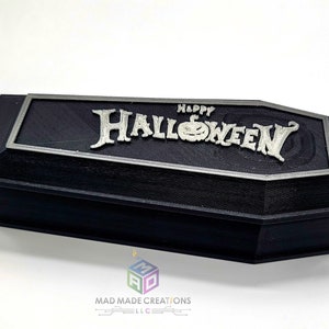 3D Printed - Halloween Coffin Candy Dish - Glow in the Dark