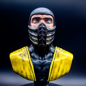 Scorpion Mortal Kombat Fan Art Bust image 2