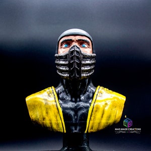 Scorpion Mortal Kombat Fan Art Bust image 1
