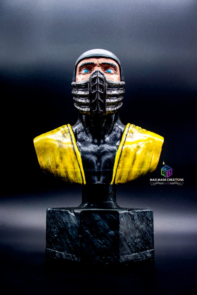 Scorpion Mortal Kombat Fan Art Bust image 1