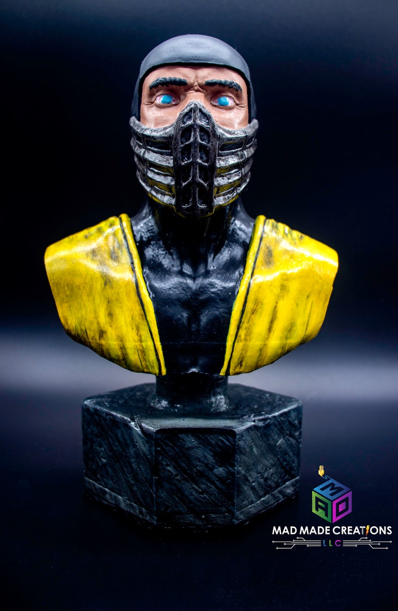 Scorpion Mortal Kombat Fan Art Bust image 2