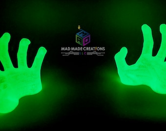 Glowing  Human "Ghost" Hands Halloween Decorations - Hangable