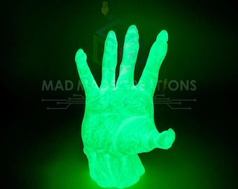Large Glowing Hands Halloween Decorations - Hangable